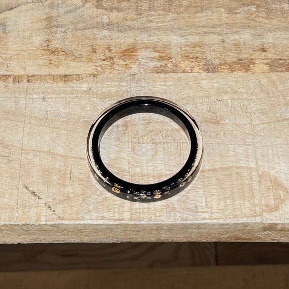 Louis Vuitton Black Inclusion Art Deco Bangle Bracelet - Picture 5 of 9